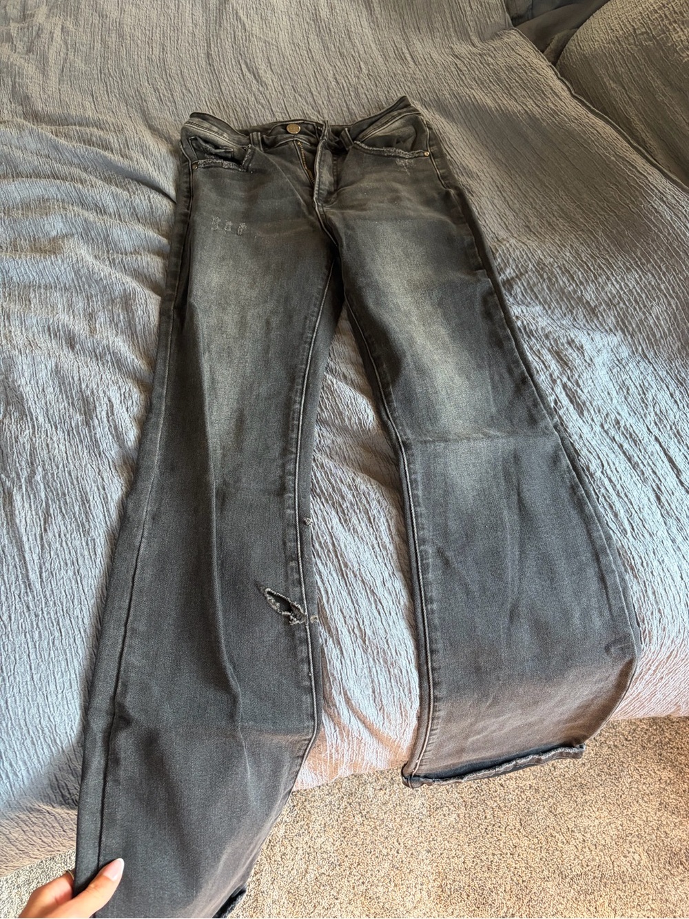 Women’s Black Washed Boot Cut Jeans